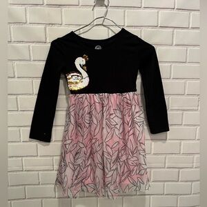 WONDER NATION girls long sleeve dress/size S(6-6X)